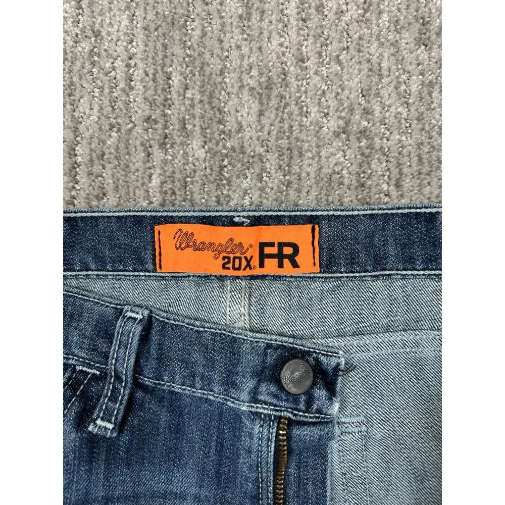 Wrangler 20X FR Jeans Relaxed Straight Leg Blue Denim Flame Resistant HRC2 36x36
